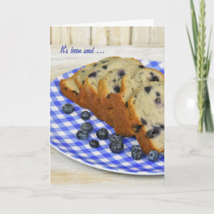 Blueberry Bread Thank You Dankeskarte