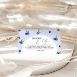 Blueberry-Bücher für Babytickets Begleitkarte