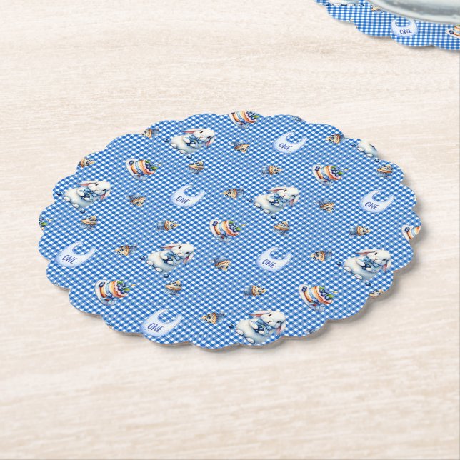 Blueberry Bunny’s erste Geburtstagsfeier! Untersetzer (angewinkelt)
