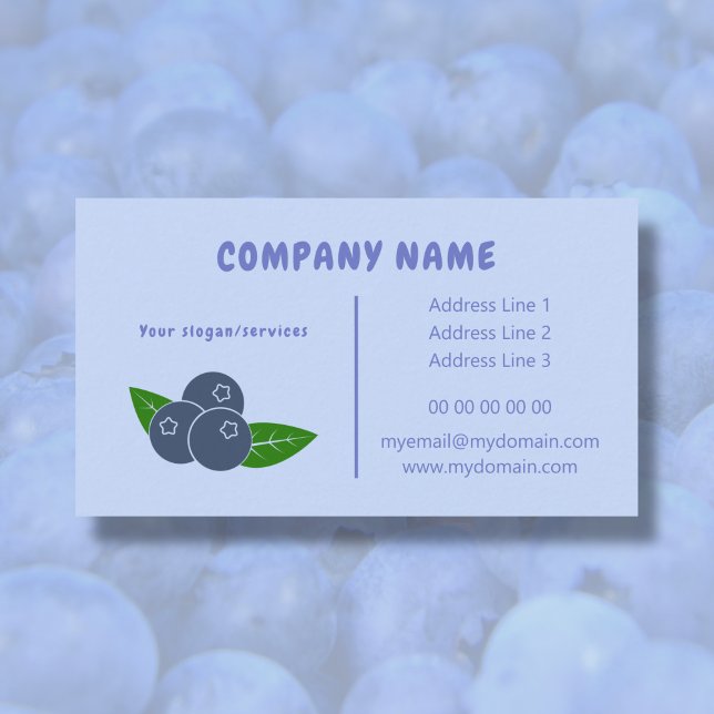 Blueberry Business Card Visitenkarte (Blueberry Business Card)