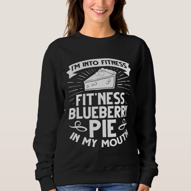 Blueberry Cake Blueberry Blueberry Recipe Vegan Sweatshirt (Vorderseite)