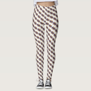 Blueberry Cheese Blintzes Jewish Deli Cuisine Food Leggings