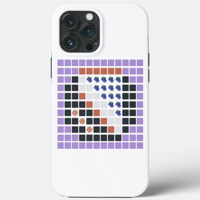 Blueberry Cheesecake (Emoji Art) Case-Mate iPhone Hülle (Rückseite)