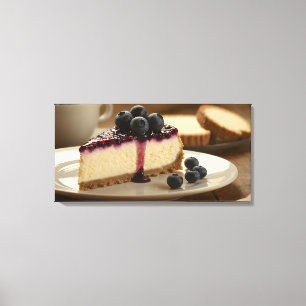 Blueberry Cheesecake Leinwanddruck