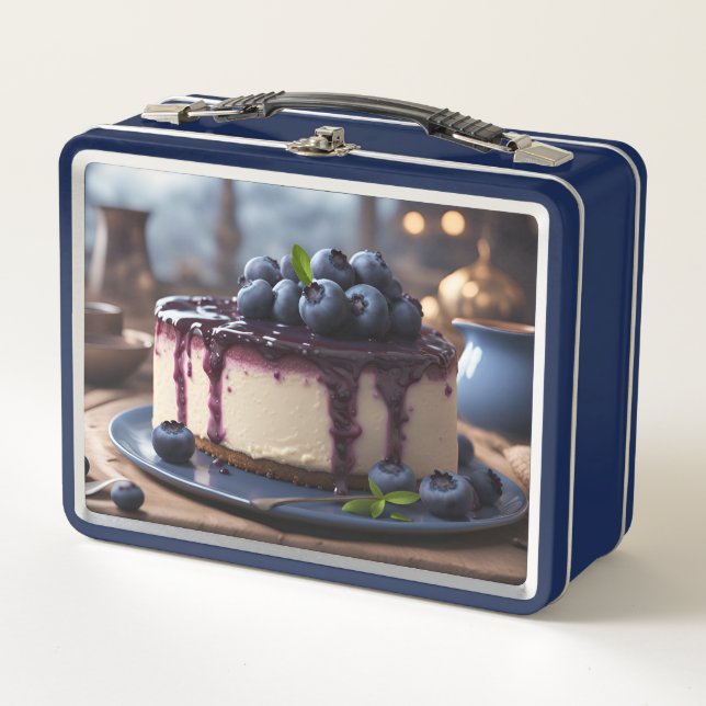 Blueberry Cheesecake Metall Brotdose (Vorderseite)