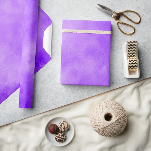 Blueberry Clouds Wrapping Paper Geschenkpapier (Kunsthandwerk)