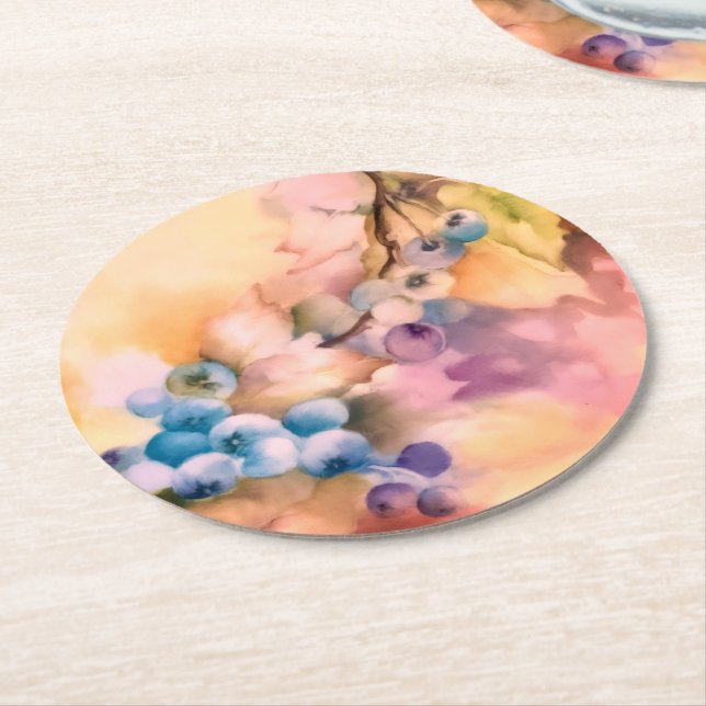 Blueberry Clusters Untersetzer - Blumenzeremonien (Angewinkelt)