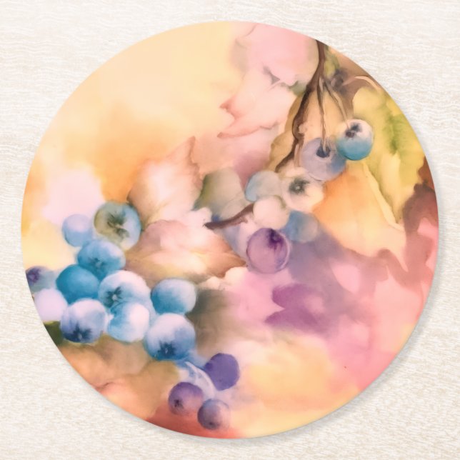 Blueberry Clusters Untersetzer - Blumenzeremonien (Vorderseite)