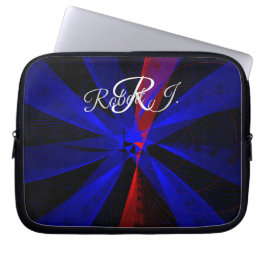 Blueberry Color Abstract Geometric Electronics Bag Laptopschutzhülle