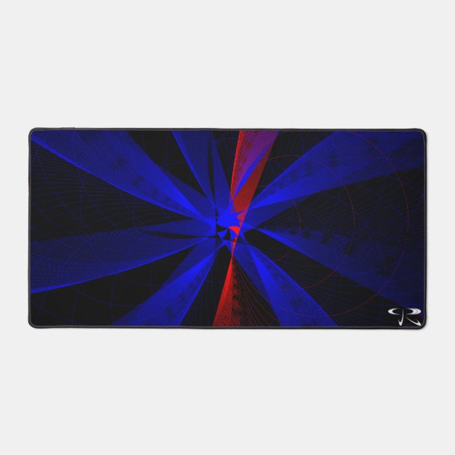 Blueberry Color Abstrakt Geometric Mouse Pad Mat Schreibtischunterlage (Vorderseite)