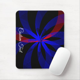 Blueberry Color Center Accent Geometric Mouse Pad Mousepad