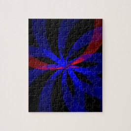 Blueberry Color Center Accent Geometric Puzzle