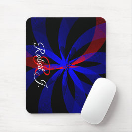 Blueberry Color Center Geometric Accent Mouse Pad Mousepad