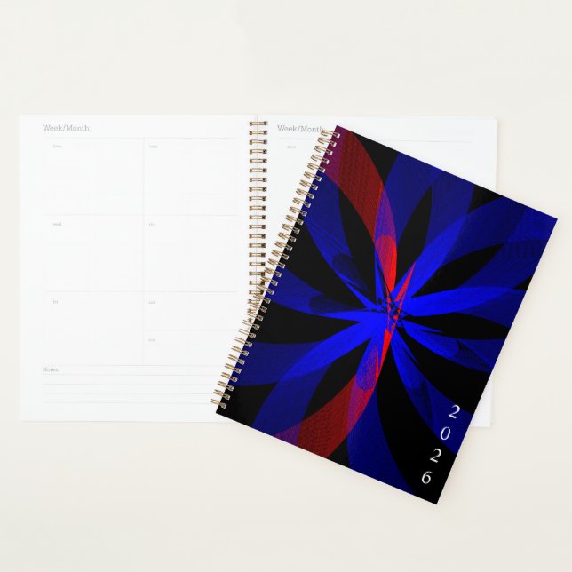 Blueberry Color Center Geometric Spiral Planner Planer (Anzeige)