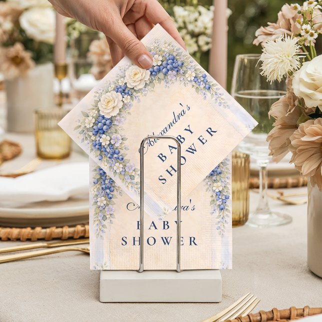 Blueberry Cottage Garden Baby Shower Serviette (Von Creator hochgeladen)