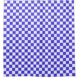 Blueberry cream checkered pattern duschvorhang