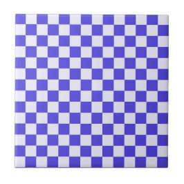 Blueberry cream checkered pattern fliese