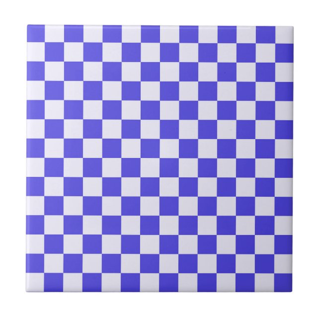 Blueberry cream checkered pattern fliese (Vorderseite)