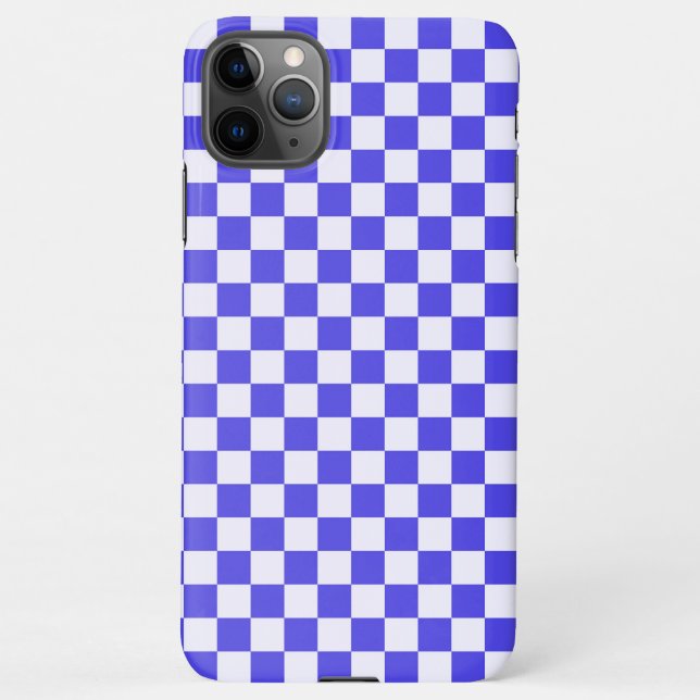 Blueberry cream checkered pattern iPhone hülle (Rückseite)