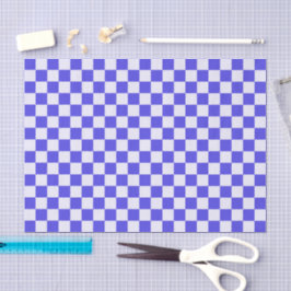 Blueberry cream checkered pattern seidenpapier