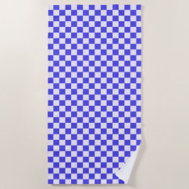 Blueberry cream checkered pattern strandtuch