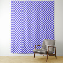 Blueberry cream checkered pattern wandteppich