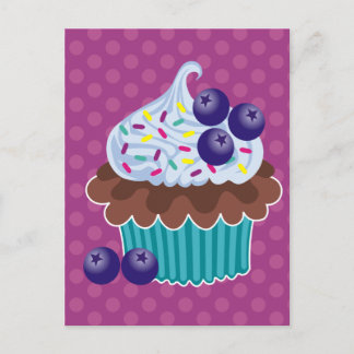 Blueberry Cupcake Postkarten