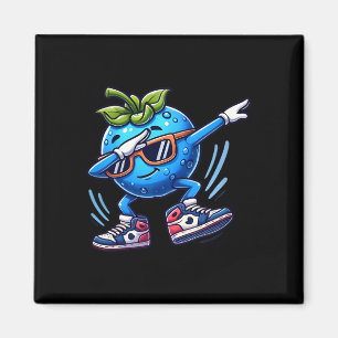 Blueberry Dabbing Dancing Blueberry Frucht Magnet