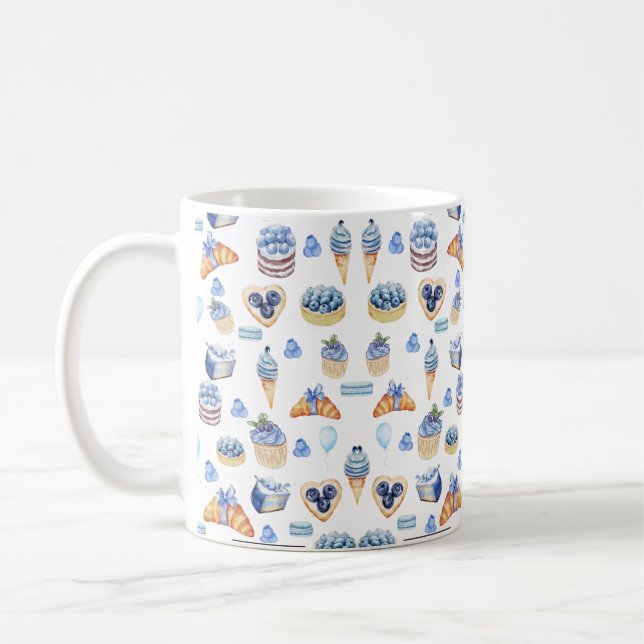 Blueberry Dessert Lover’s Kaffeetasse (Links)