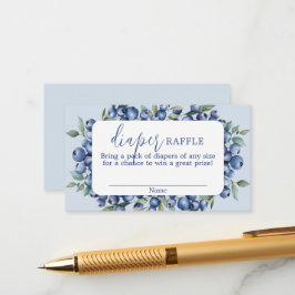 Blueberry Diaper Raffle Card Begleitkarte