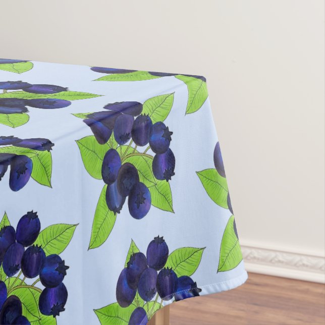 Blueberry Festival Maine Wild Blueberries Frucht Tischdecke (Beispiel)