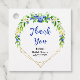 Blueberry Floral Brautparty Vielen Dank Geschenkanhänger