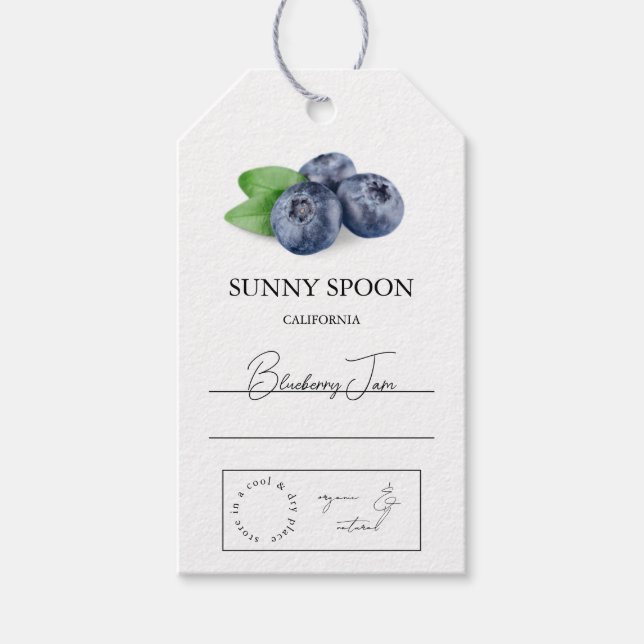 Blueberry Hang Tag Geschenkanhänger (Vorderseite)