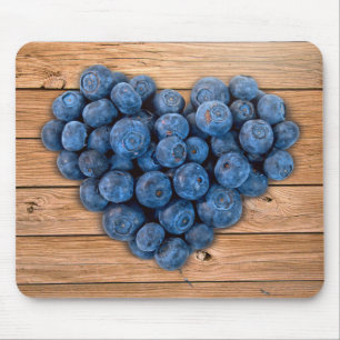Blueberry Heart Mousepad
