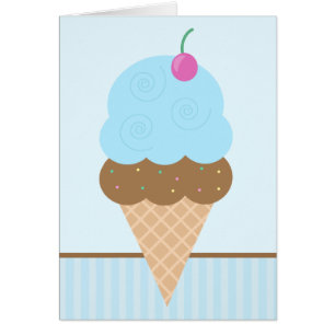 Blueberry Ice Creme Cone