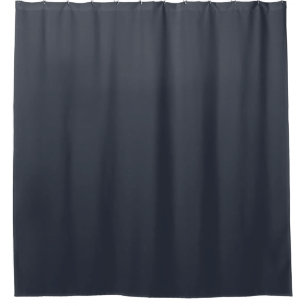 Blueberry Indigo Solid Color Print, blau schwarz Duschvorhang