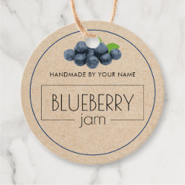 Blueberry Jam Custom Product Label Hang Tags