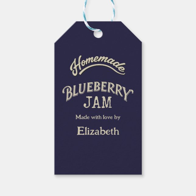 Blueberry Jam Geschenkanhänger (Vorderseite)