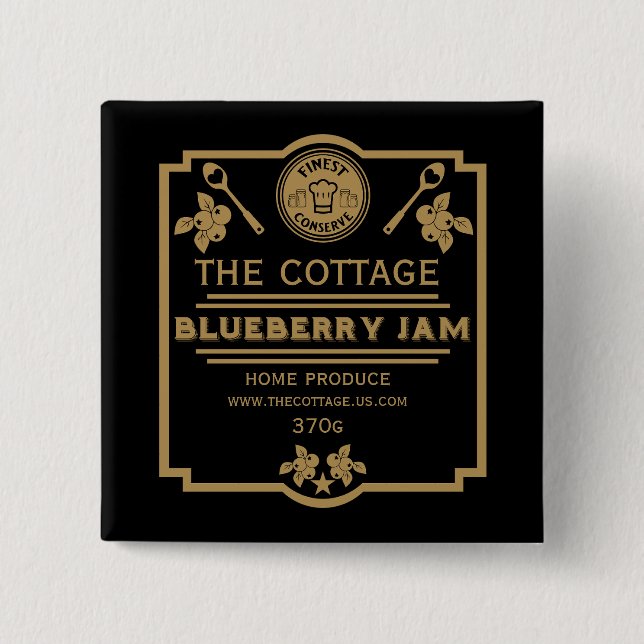 Blueberry Jam Seller Button (Vorderseite)