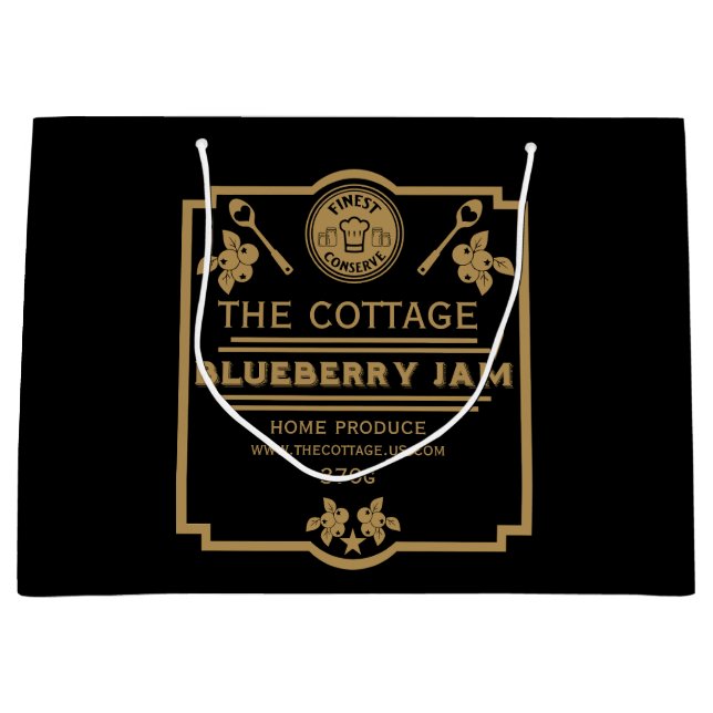 Blueberry Jam Seller Große Geschenktüte (Vorderseite)