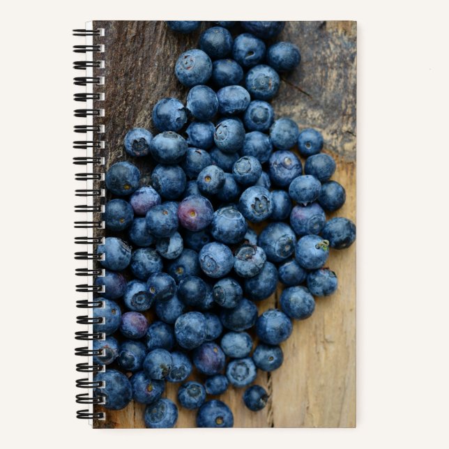 Blueberry Koch Vegetarian Fruchtfotografie Notizbuch (Vorderseite)