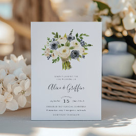 Blueberry Lane Bouquet Wedding Einladung