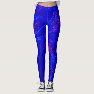 Blueberry Lila Swirl Leggings