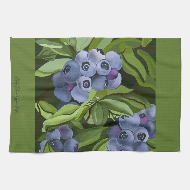 Blueberry Maltuch Geschirrtuch (Horizontal)