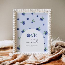 Blueberry man ist süß, nehmen Sie Leckerei Geburts Poster