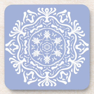 Blueberry Mandala Getränkeuntersetzer