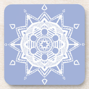 Blueberry Mandala Getränkeuntersetzer