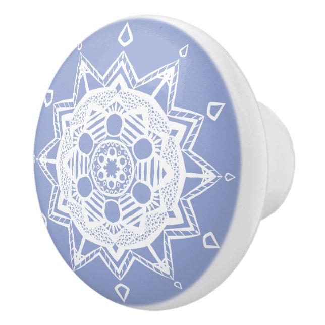 Blueberry Mandala Keramikknauf (Rechts)