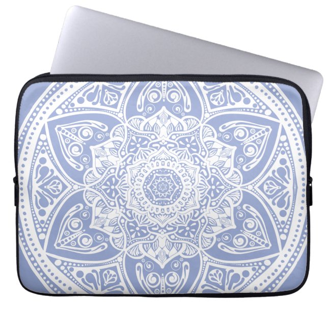 Blueberry Mandala Laptopschutzhülle (Vorderseite)