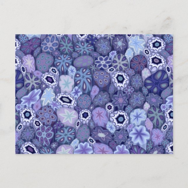 Blueberry Millefiori Postkarte (Vorderseite)